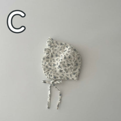 【HAT】可愛い花柄、ドット帽子 C0261