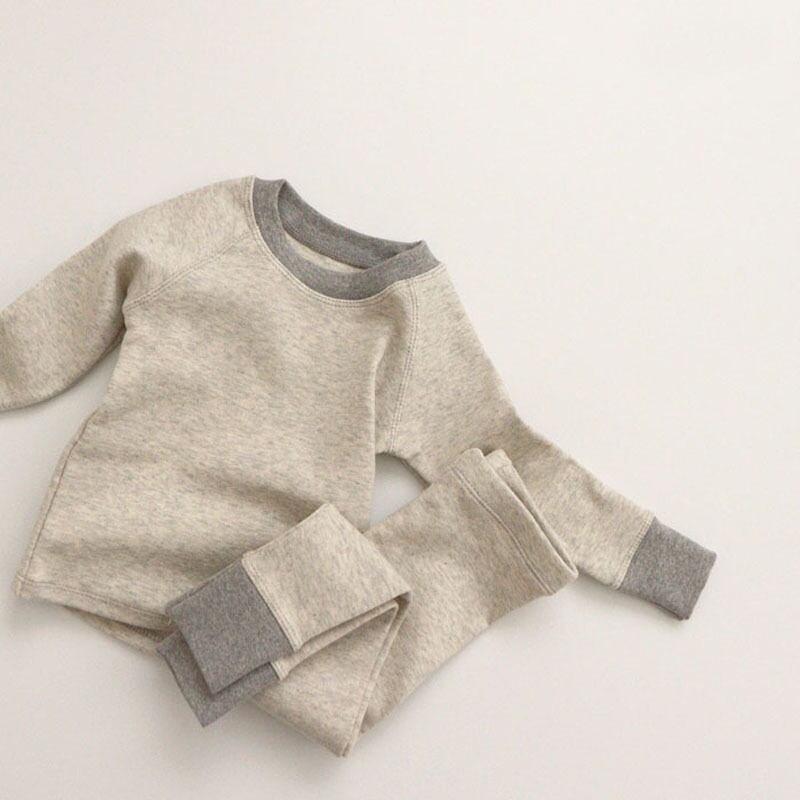 [Autumn New Arrival] Simple Design Romper or Top & Leggings 2-piece Set - All 2 Colors A0837