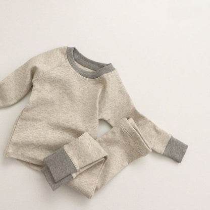 [Autumn New Arrival] Simple Design Romper or Top & Leggings 2-piece Set - All 2 Colors A0837