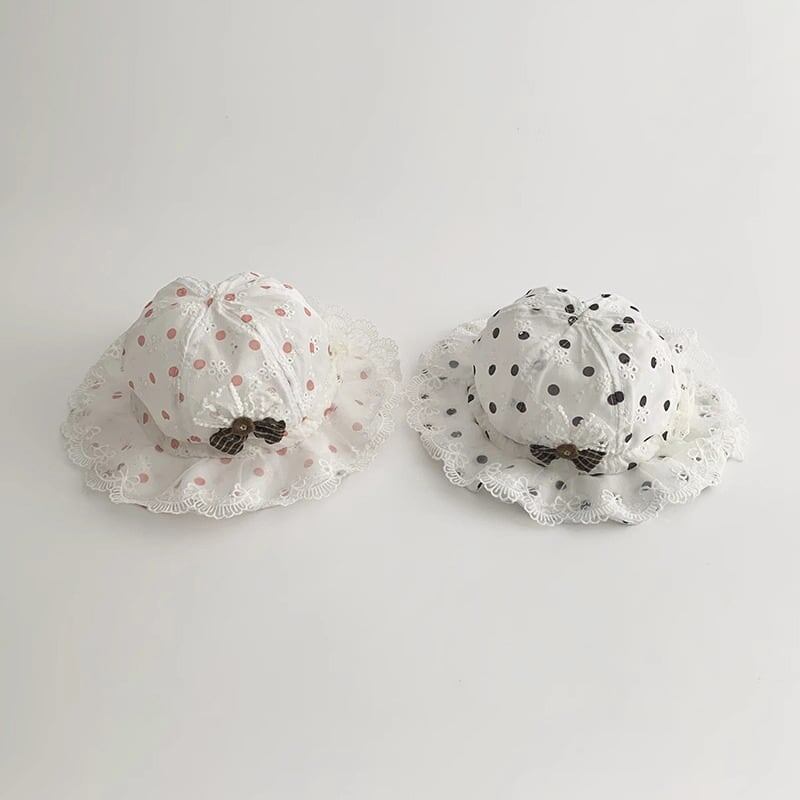 【HAT】レースドット可愛い帽子 C0217