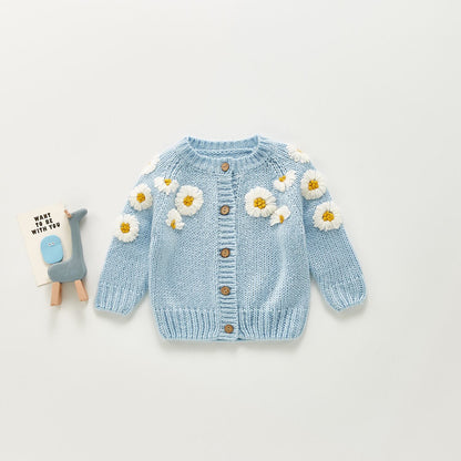 [Autumn New Arrival] Daisy Embroidery Cardigan - All 3 colors A0828