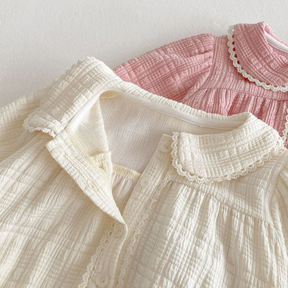 【秋新作】丸襟ロンパース　全2色 A0074