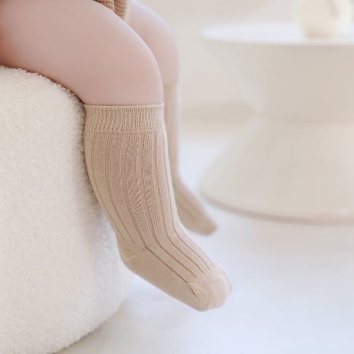 【SOCKS】Warm Plain Socks - 5 Pair Set C0267