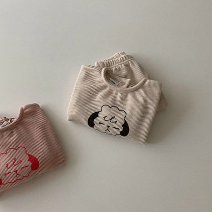 [Autumn New Arrival] Dog Print Loungewear - 2 Colors A0508