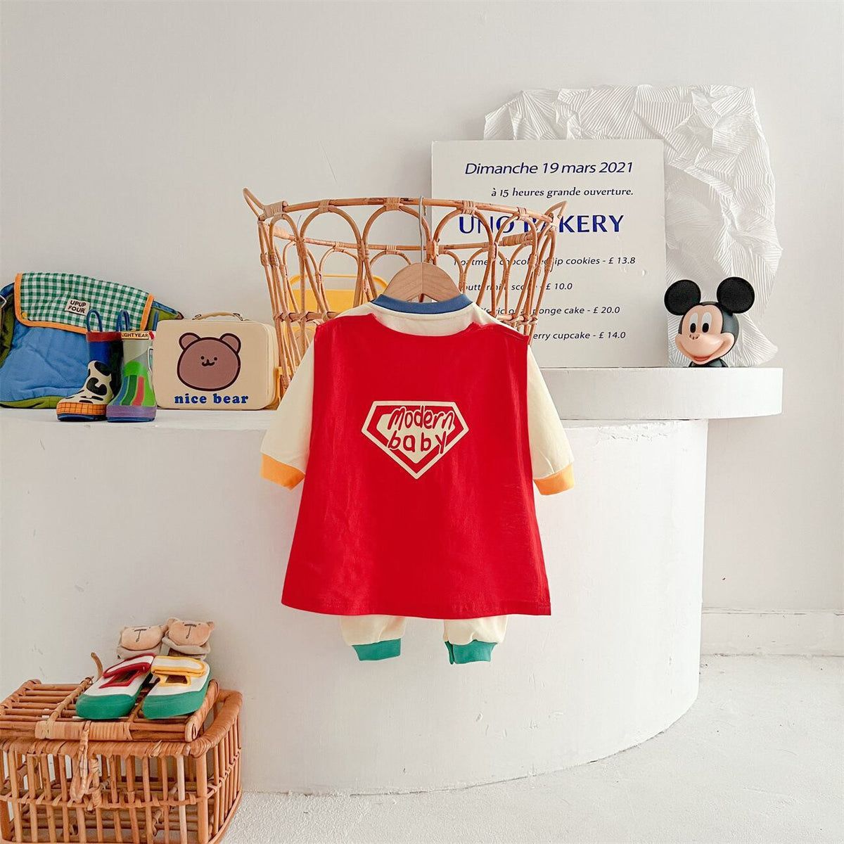 [Autumn New Arrivals] Superman All-in-One with Cape - 2 Colors A0564