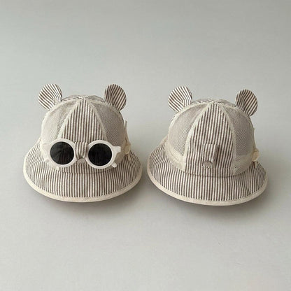 【HAT】ストライプクマ帽子 C0153