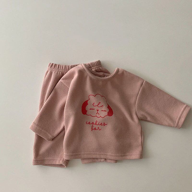 [Autumn New Arrival] Dog Print Loungewear - 2 Colors A0508