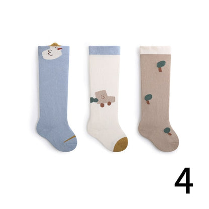 [SOCKS] Warm Cartoon Stockings - 3 Pair Set C0114