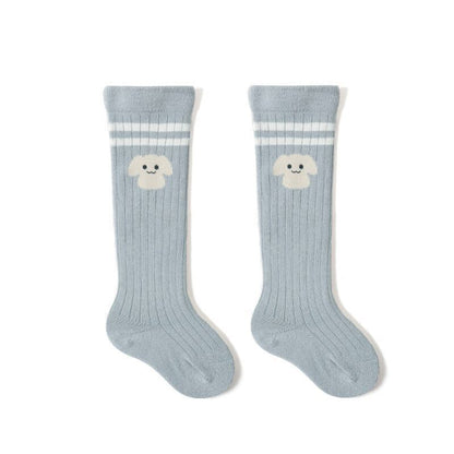 【Socks】カワイイ柄リブロングソックス 全5種類 C0056