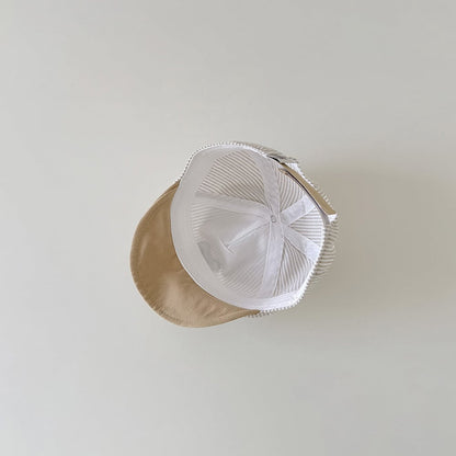 【HAT】ストライプクマ柄帽子 C0168