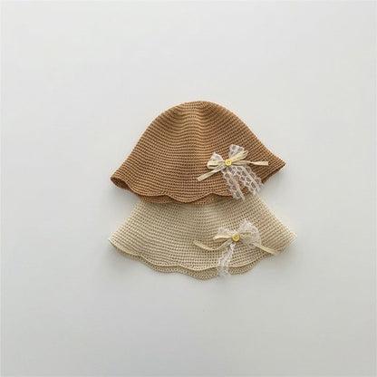 【HAT】レース麦わら帽子 C0260