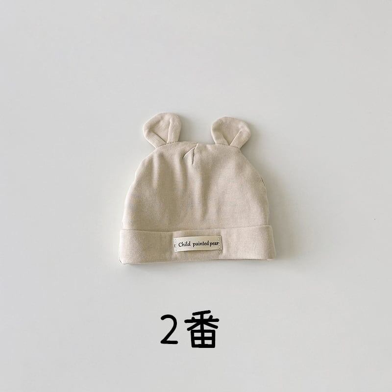 【HAT】可愛い無地ベア帽子 C0252