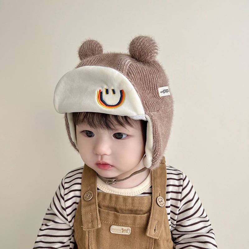 【HAT】笑顔可愛い防寒帽子 C0061