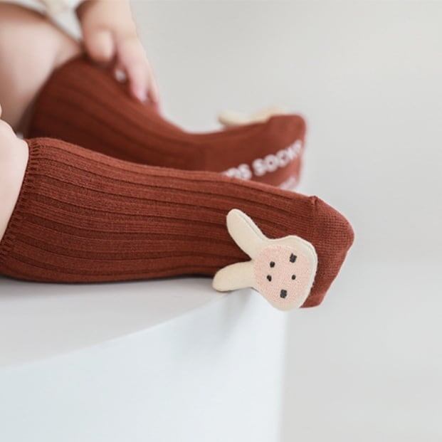 【SOCKS】可愛いアヒルリブソックス C0172