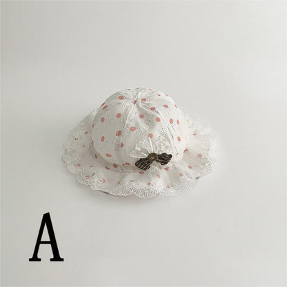 【HAT】レースドット可愛い帽子 C0217