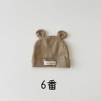 【HAT】可愛い無地ベア帽子 C0252