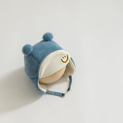 【HAT】笑顔可愛い防寒帽子 C0061