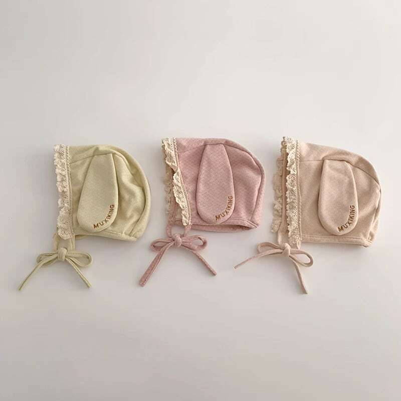 【GOODS】秋新作 うさぎデザインボンネット A0956