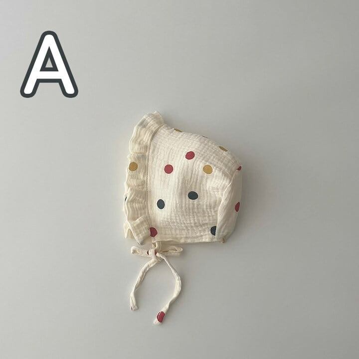 【HAT】可愛い花柄、ドット帽子 C0261