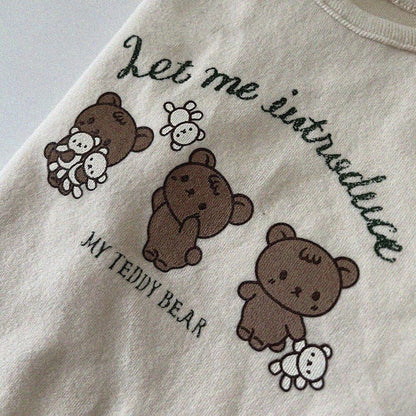 【秋新作】熊柄シャツ A1139