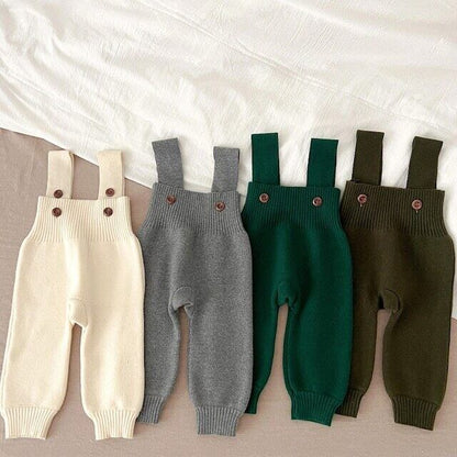 【秋新作】ピュアカラーニットサロペット　全9色 A0057