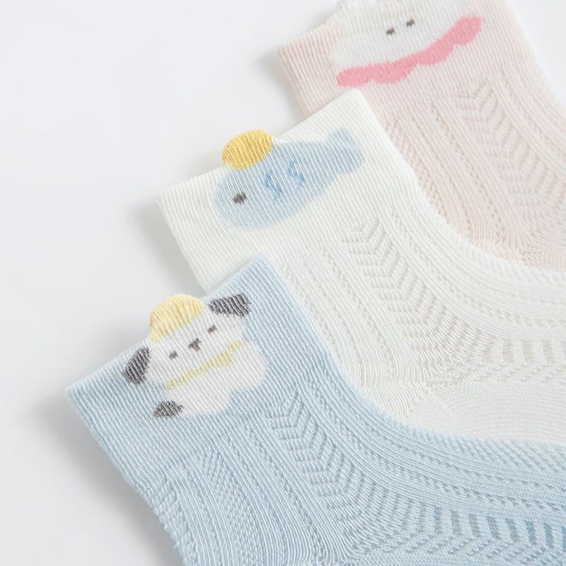 【SOCKS】夏新作　メッシュソックス3ペア S0226