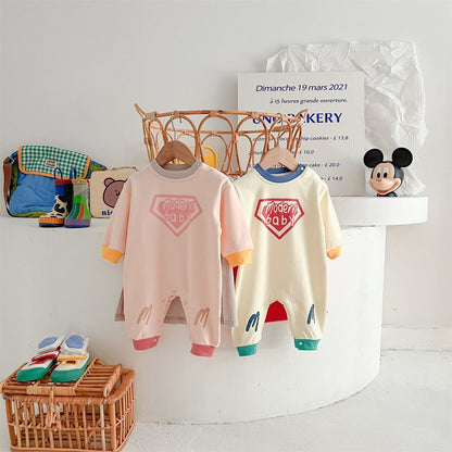 [Autumn New Arrivals] Superman All-in-One with Cape - 2 Colors A0564