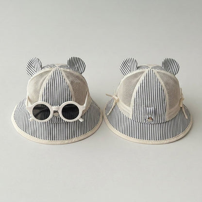 【HAT】ストライプクマ帽子 C0153