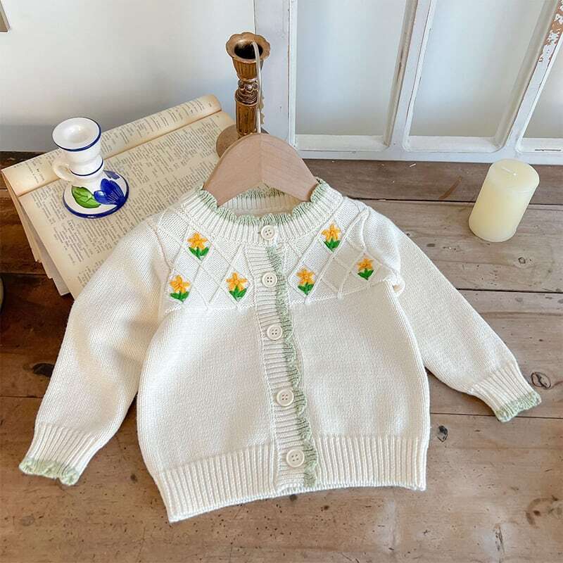 【66-100】秋新作花柄カーディガンORロンパース 全2色 A1045
