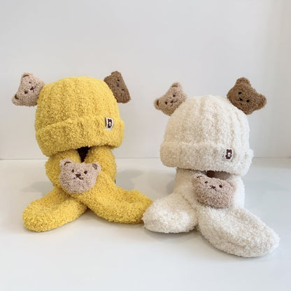 Warm Bear Hat & Scarf C0030