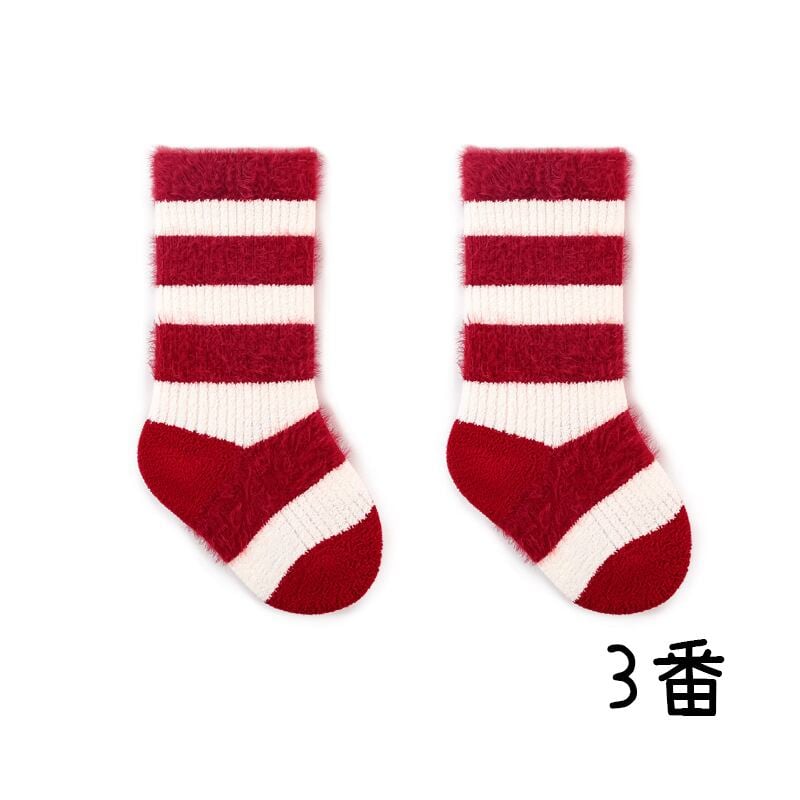 【SOCKS】暖かいレッドソックス C0179