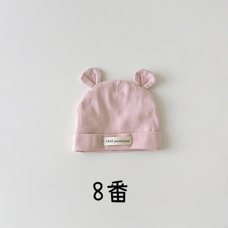 【HAT】可愛い無地ベア帽子 C0252