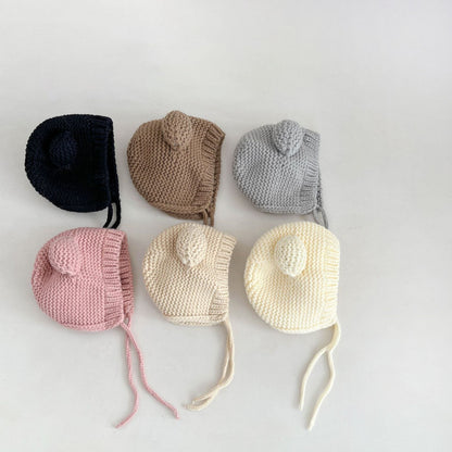 【HAT】可愛いクマニット帽子 C0164