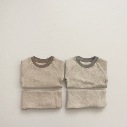 [Autumn New Arrival] Simple Design Romper or Top & Leggings 2-piece Set - All 2 Colors A0837
