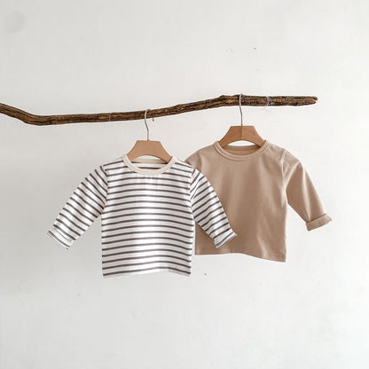 【秋新作】シンプルorボーダ柄シャツ　全10種類 A0909