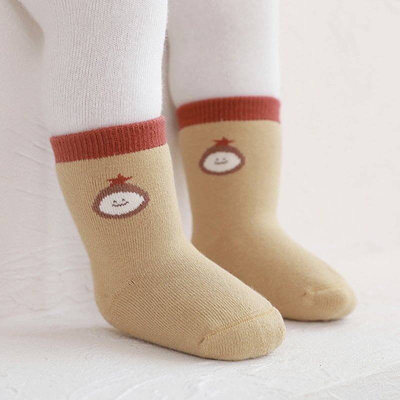 【SOCKS】暖かいアニマル柄ソックス　3ペアセット C0004