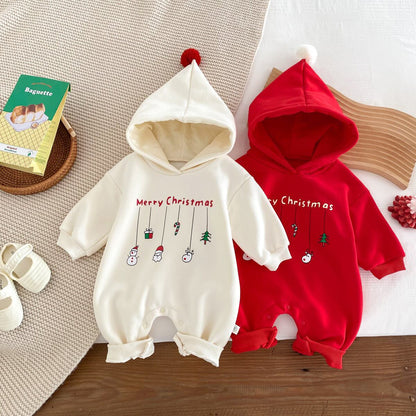 【66-90】クリスマスフードデザインオールインワン　全2色 A0429
