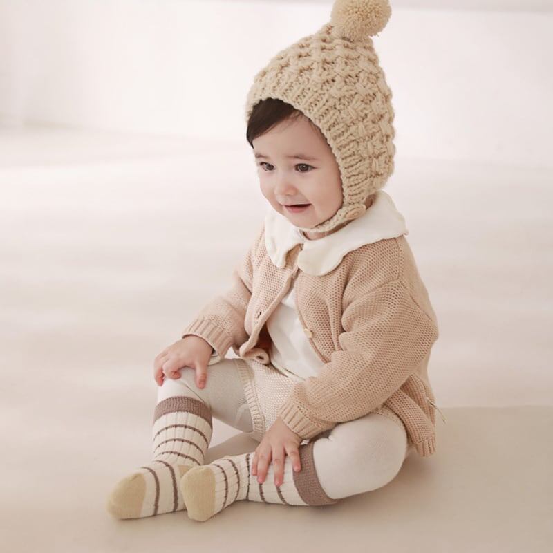 [SOCKS] Warm Border Socks - 3-Pair Set C0085