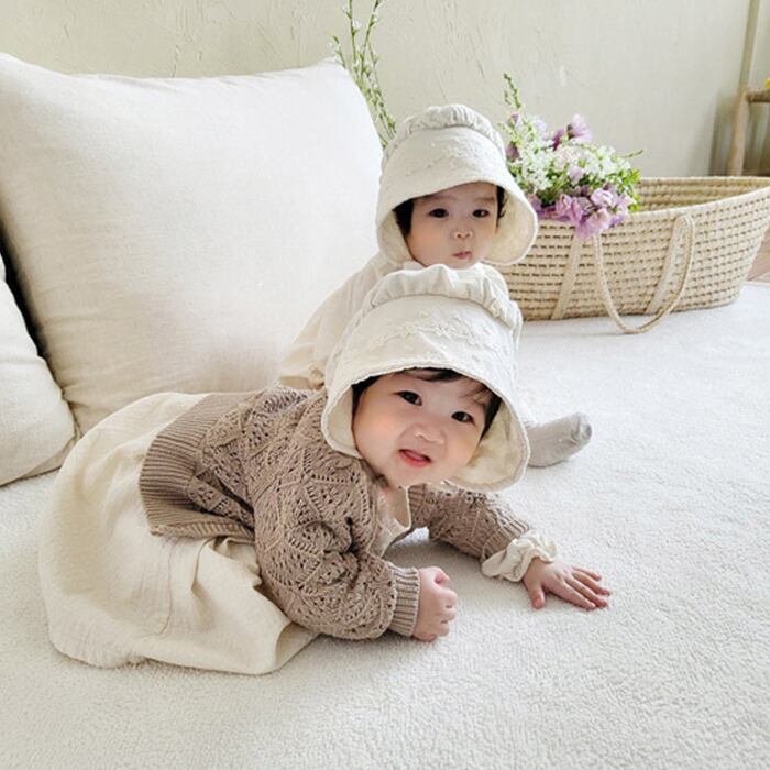 [Autumn New Arrival] Embroidered Lace Design Rompers or Dress, 2 Types, A1054