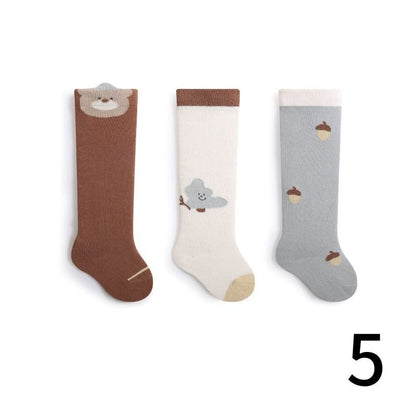 [SOCKS] Warm Cartoon Stockings - 3 Pair Set C0114