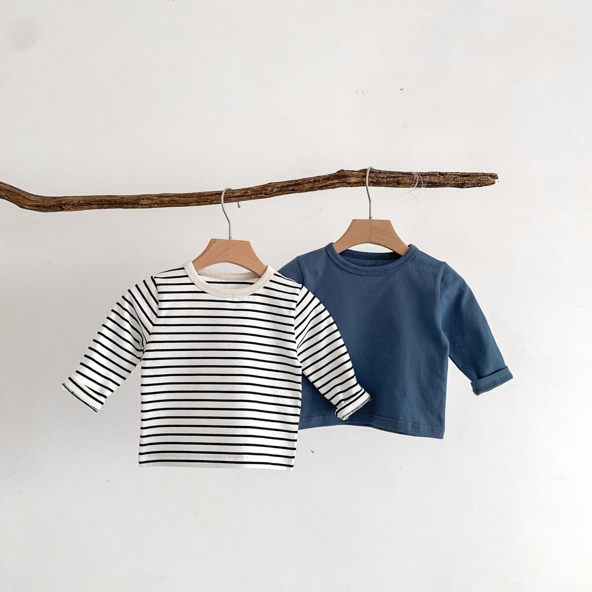【秋新作】シンプルorボーダ柄シャツ　全10種類 A0909