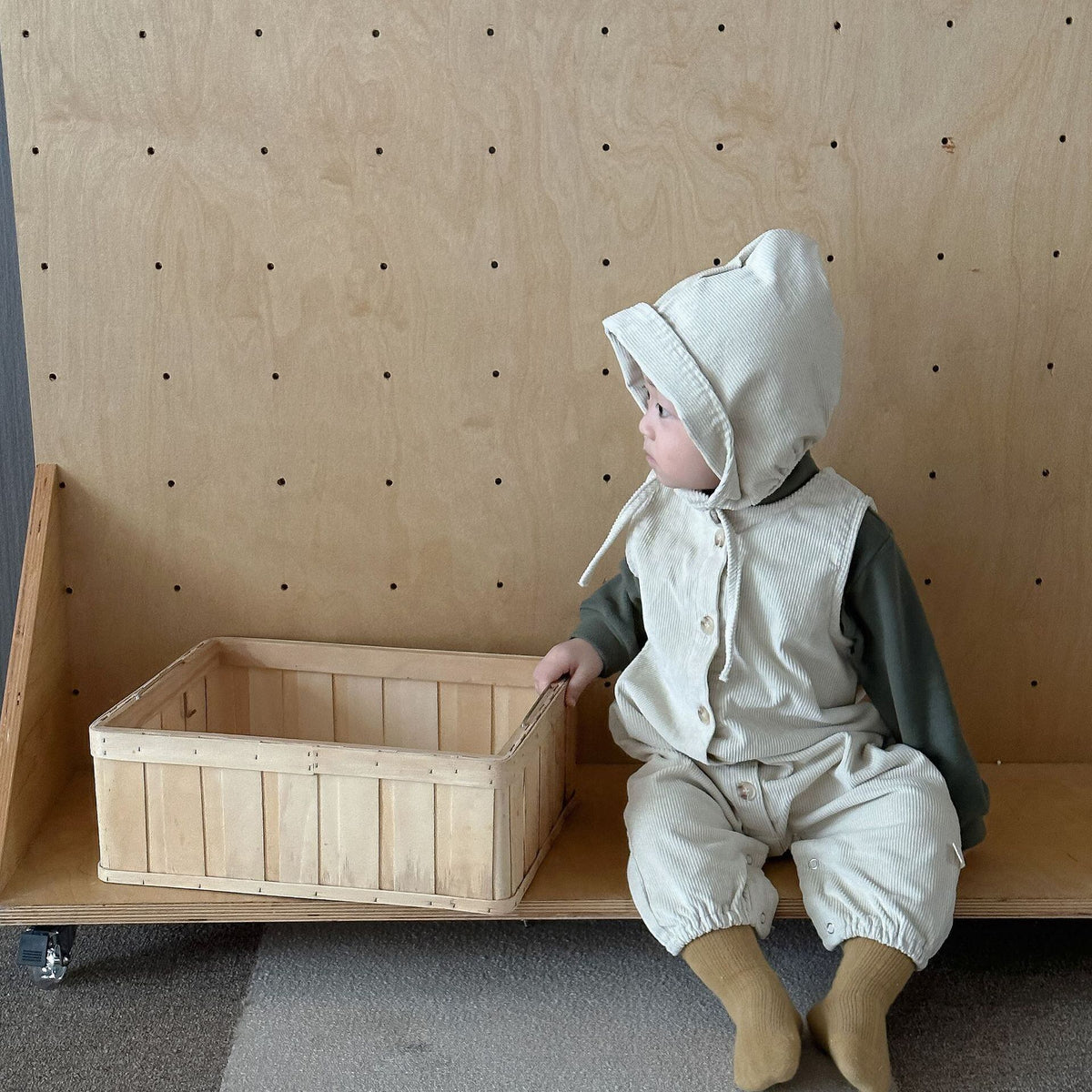 【秋新作】コーデュロイオールインワン 全2色 A0640