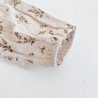[New for Fall] Peter Pan Collar Floral Romper A0349