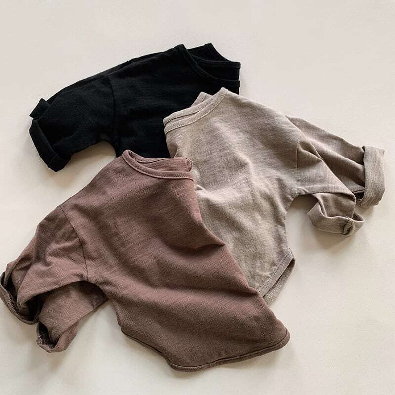 [Autumn New Arrival] Simple Versatile Plain Cotton T-Shirt - 8 Colors A0865