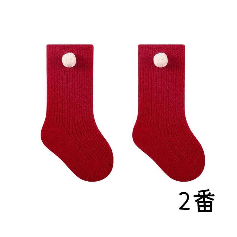 【SOCKS】暖かいレッドソックス C0179