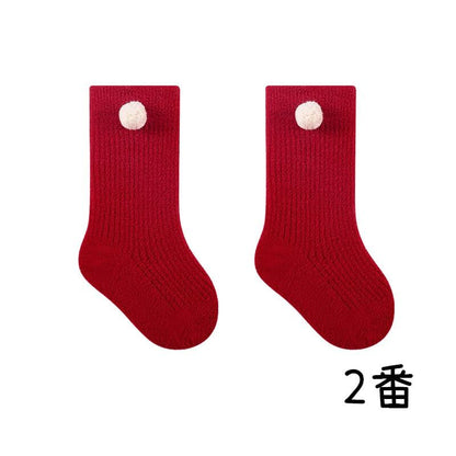 【SOCKS】暖かいレッドソックス C0179