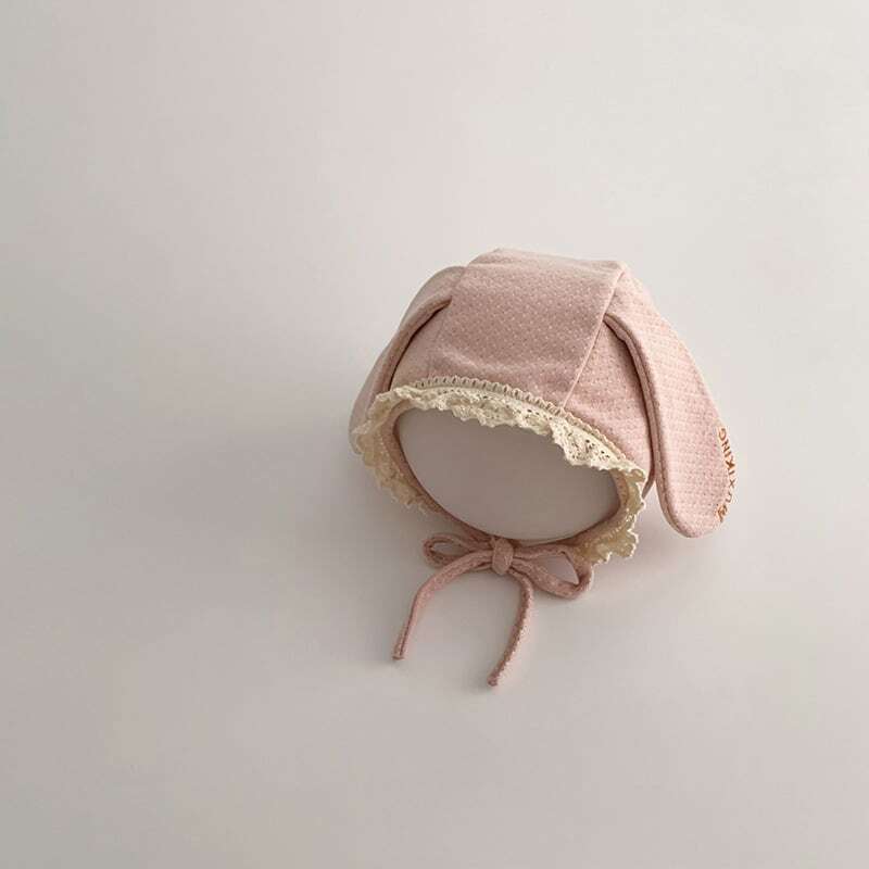 【GOODS】秋新作 うさぎデザインボンネット A0956
