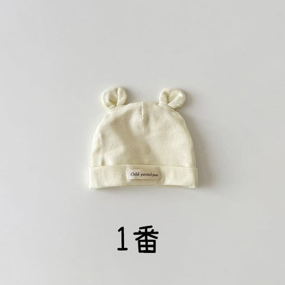 【HAT】可愛い無地ベア帽子 C0252