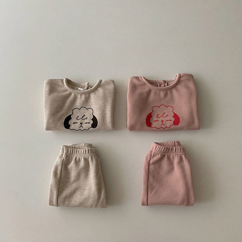 [Autumn New Arrival] Dog Print Loungewear - 2 Colors A0508