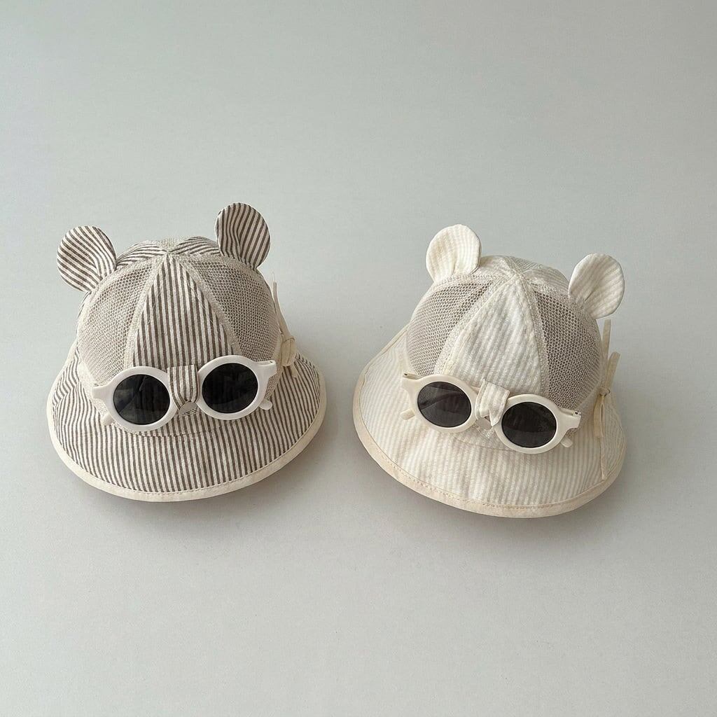 【HAT】ストライプクマ帽子 C0153